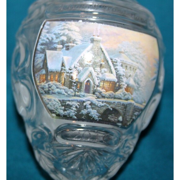 2016 Thomas Kinkade Crystal Christmas Ornament A Winter Wonderland Decor Collect - Picture 2 of 5